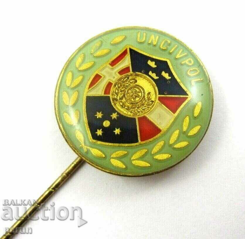 UNCIVPOL-UN Civilian Police-Police Badge-Rarity with price 24.00 BGN | € 12.27 UNCIVPOL-UN Civilian Police-Police Badge-Rarity with price 24.00 BGN | € 12.27