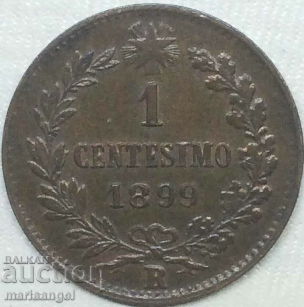 1 centesimo 1899 Italy Umberto I - rare