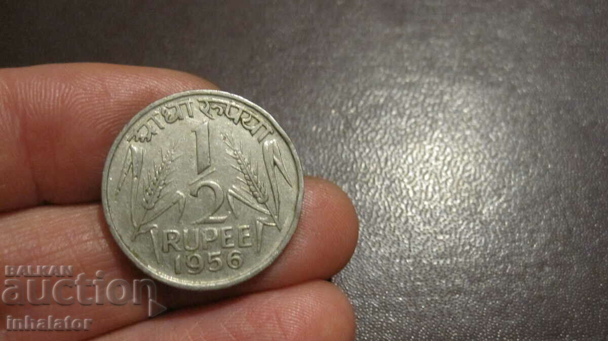 1956 1/2 rupie India