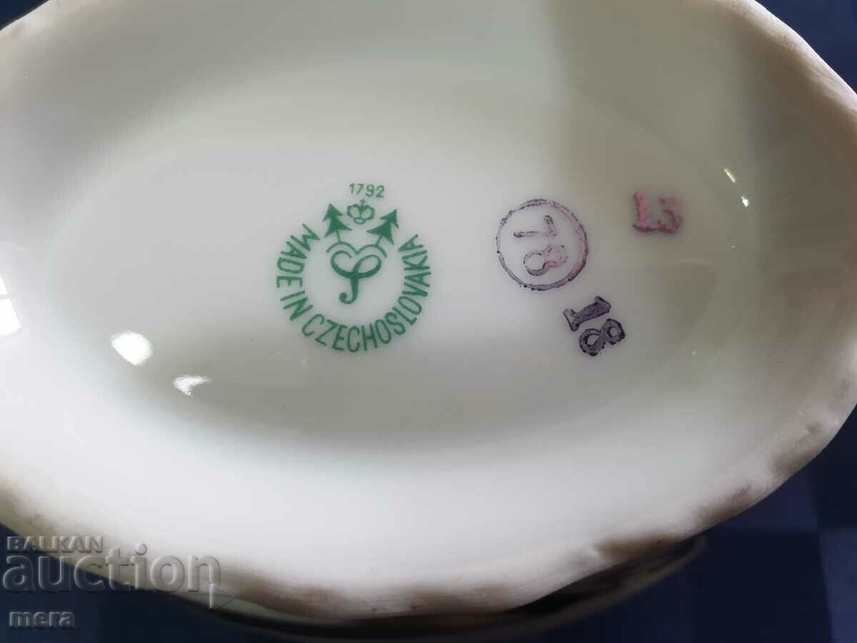 Porcelain pavur - Haas & Czjzek Czechoslovakia - 5