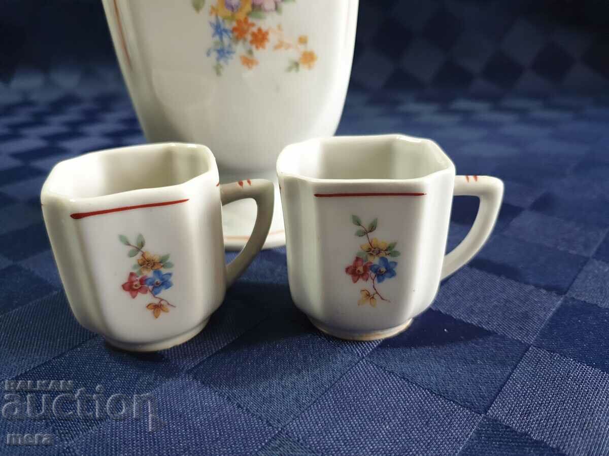 Delivery of Porcelain pavour and 2 glasses for heated brandy - 1961 Delivery of Porcelain pavour and 2 glasses for heated brandy - 1961