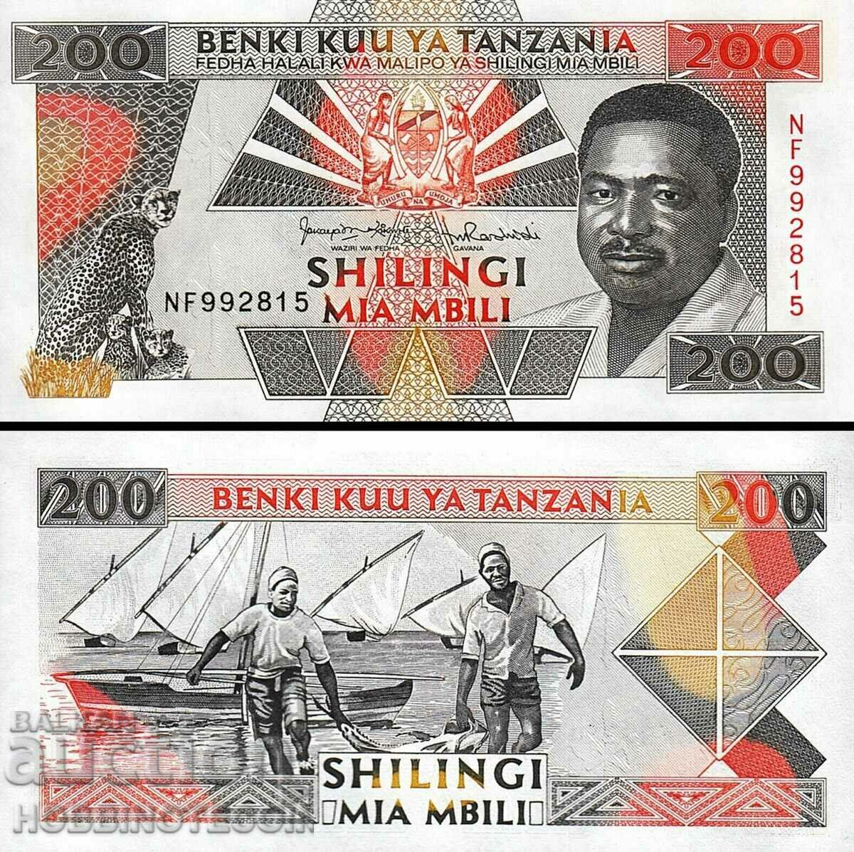 TANZANIA TANZANIA 200 Shilling issue - issue 1993 NEW UNC