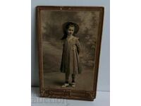 1918 CHILD GIRL CHILD PHOTOGRAPH CARDBOARD
