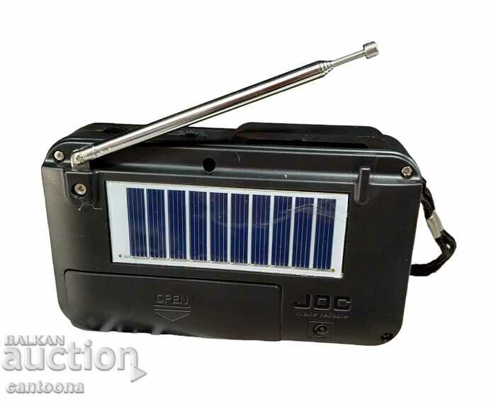 Radio portabil JOC TG2302S, USB, card SD, Bluetooth, solar cu preț 17.99 BGN | € 9.20 Radio portabil JOC TG2302S, USB, card SD, Bluetooth, solar cu preț 17.99 BGN | € 9.20