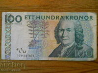 100 kroner 1986 / 2000 - Sweden ( F )
