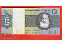 BRAZIL BRAZIL 10 Cruzeiros issue 1970 1980 NEW UNC under 1