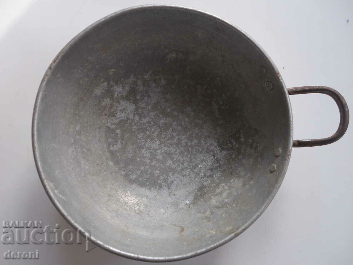 Army Aluminum Jug Bowl Dish - 7