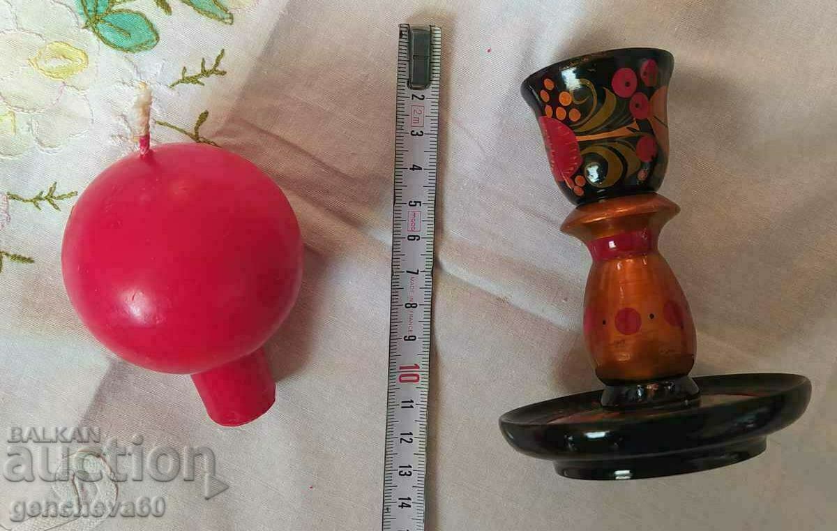 Beautiful candlestick painting and candle - 5