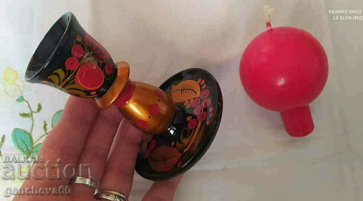 Beautiful candlestick painting and candle - 7