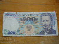 200 zlotys 1986 - Poland ( G )