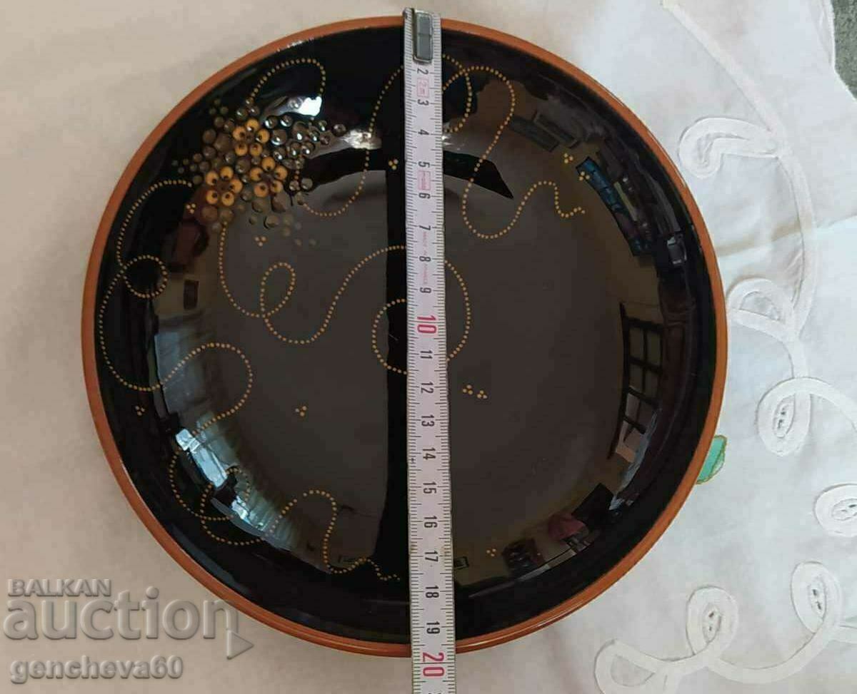 Author's bowl, painted glazed ceramics, signature label - 6 Author's bowl, painted glazed ceramics, signature label - 6