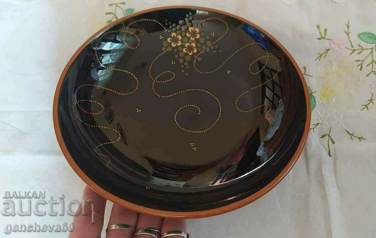 Author's bowl, painted glazed ceramics, signature label - 7 Author's bowl, painted glazed ceramics, signature label - 7