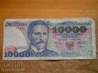 10000 zlotys 1987 - Poland ( VG )