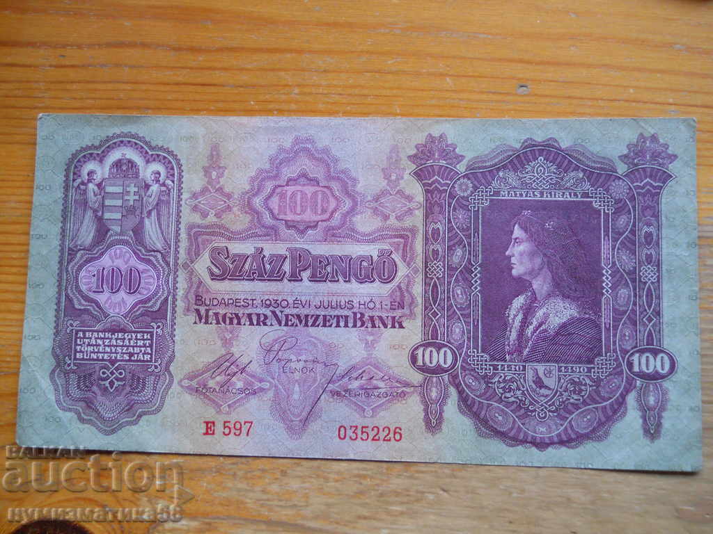 100 pengy 1930 - Ungaria ( EF )