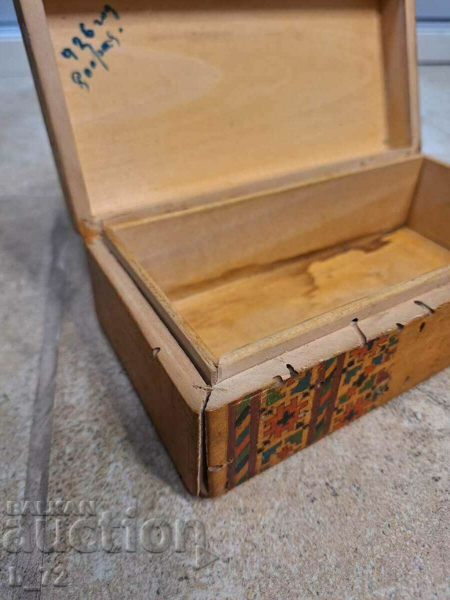 Old wooden inlaid box, 1926 - 7 Old wooden inlaid box, 1926 - 7