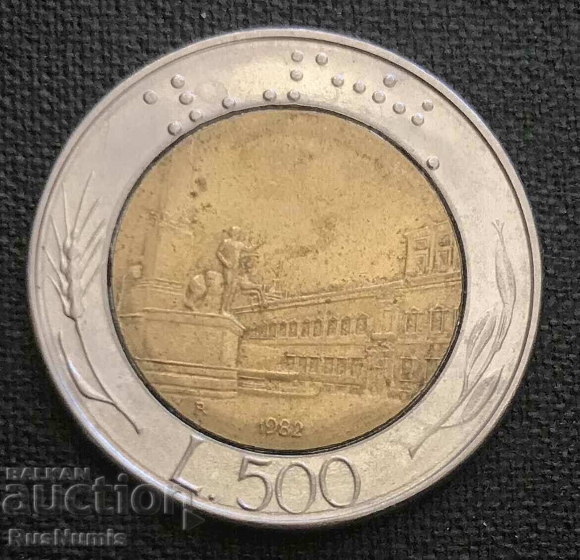Italia.500 lire 1982.