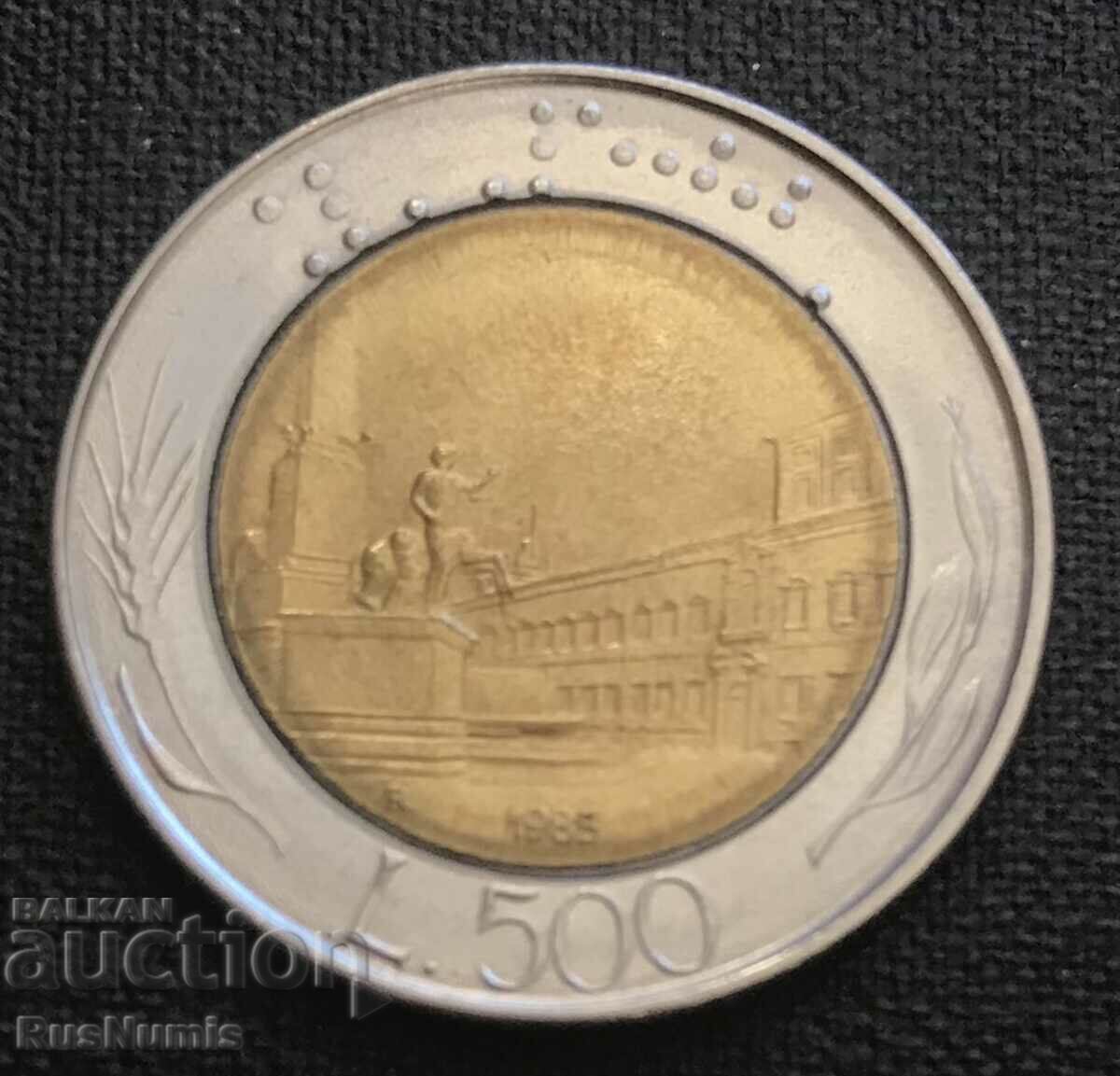 Italia.500 lire 1985.