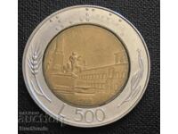 Italy.500 lire 1989.