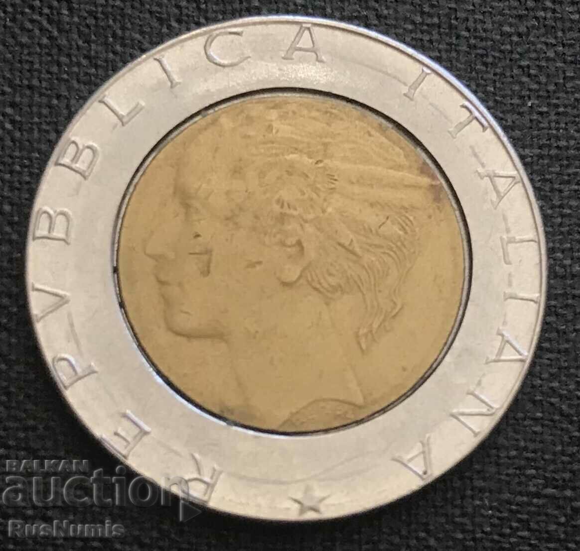 Italy.500 lira 1990. with price 1.00 BGN | € 0.51 Italy.500 lira 1990. with price 1.00 BGN | € 0.51