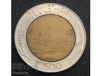 Italia.500 lire 1990.