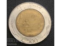 Italia.500 lire 1992.
