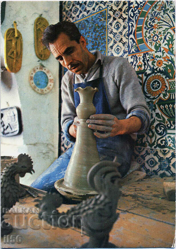 Тунис - Набул - занаяти - грънчар - 1975