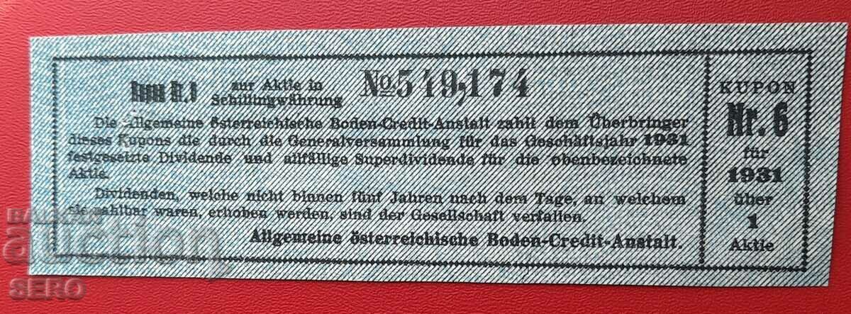 Германия-купон 1931