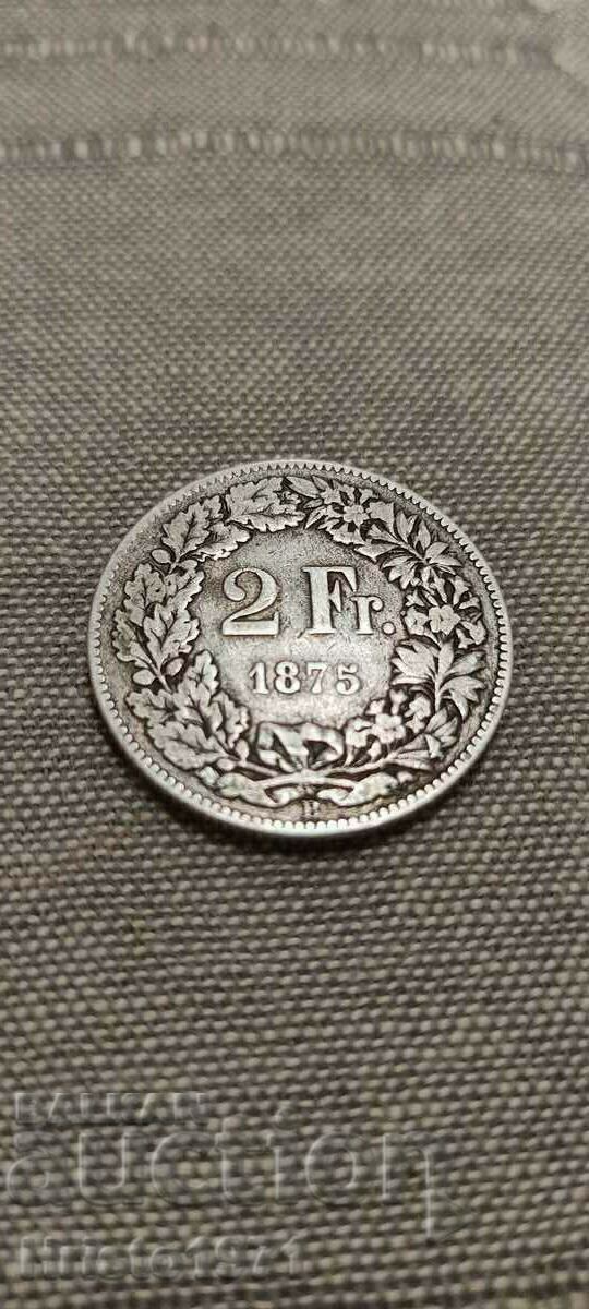 2 franci 1875