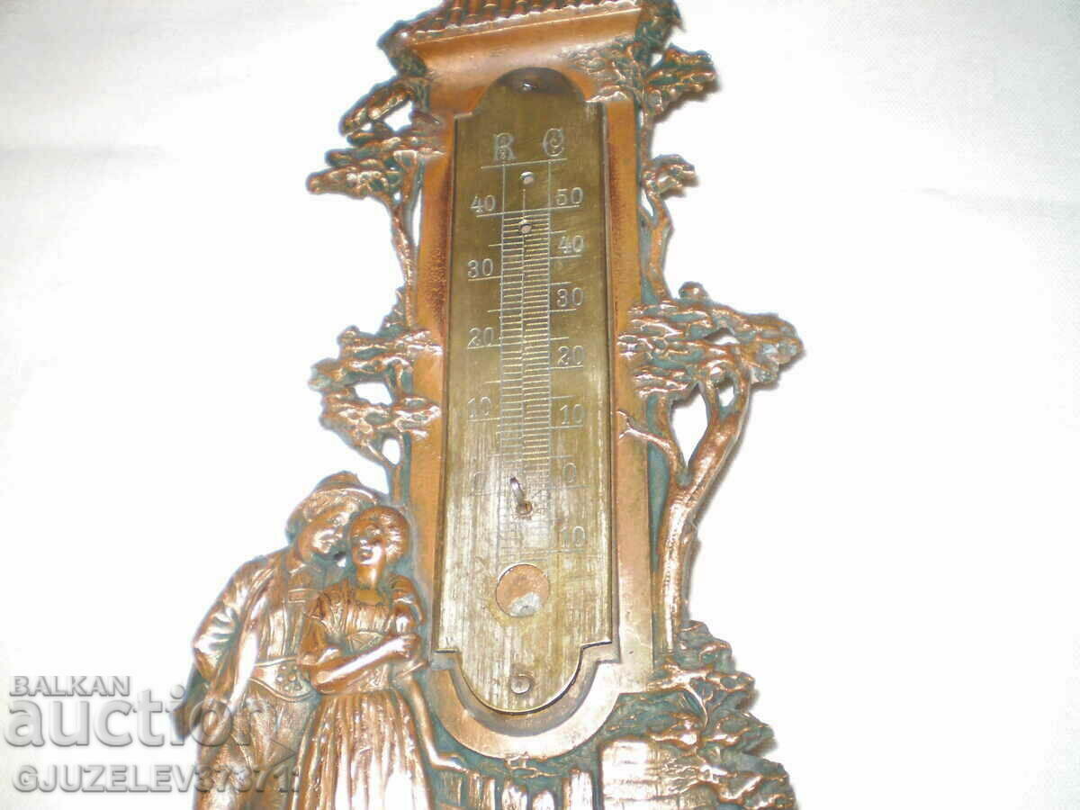 Old table thermometer bronze composition figures with price 249.00 BGN | € 127.31 Old table thermometer bronze composition figures with price 249.00 BGN | € 127.31
