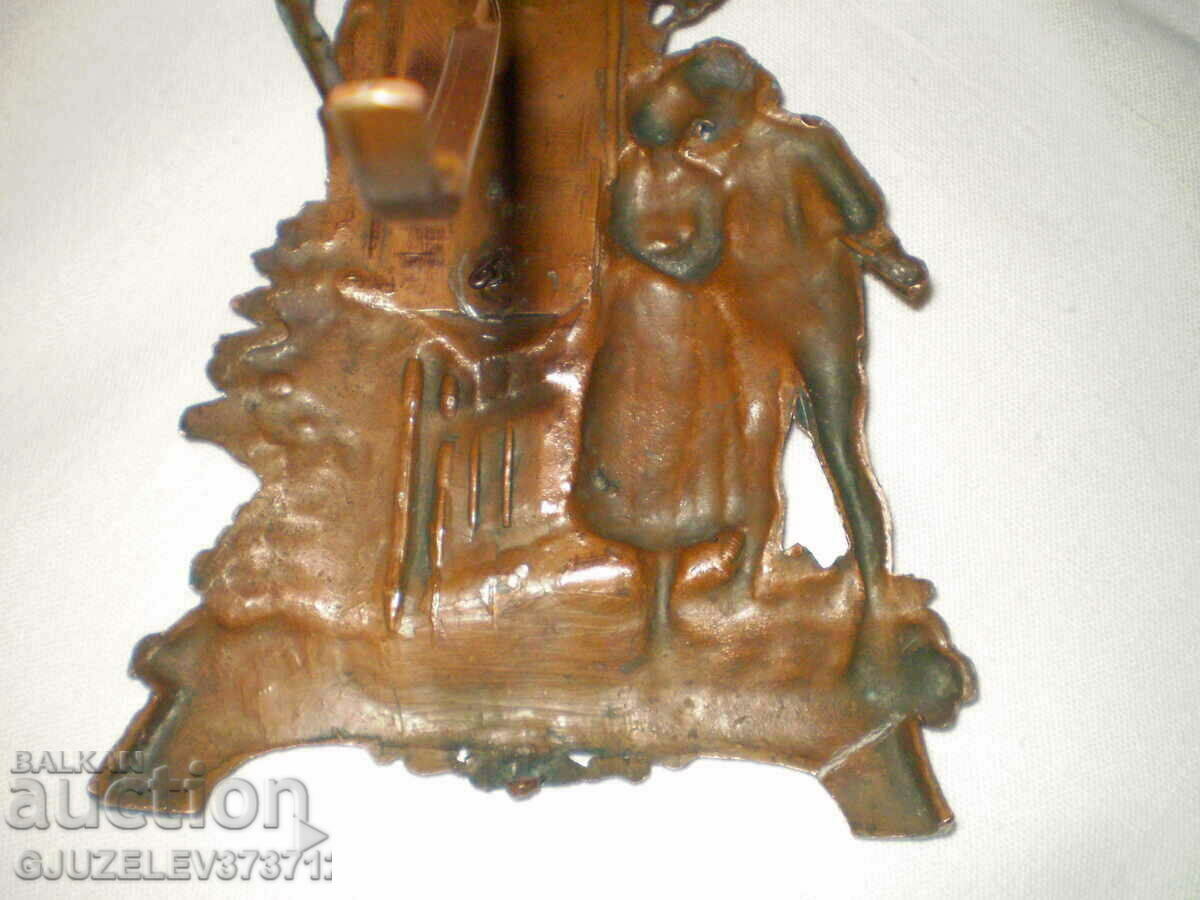 Old table thermometer bronze composition figures - 7 Old table thermometer bronze composition figures - 7