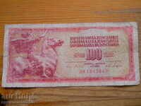 100 de dinari 1965 - Iugoslavia ( G )