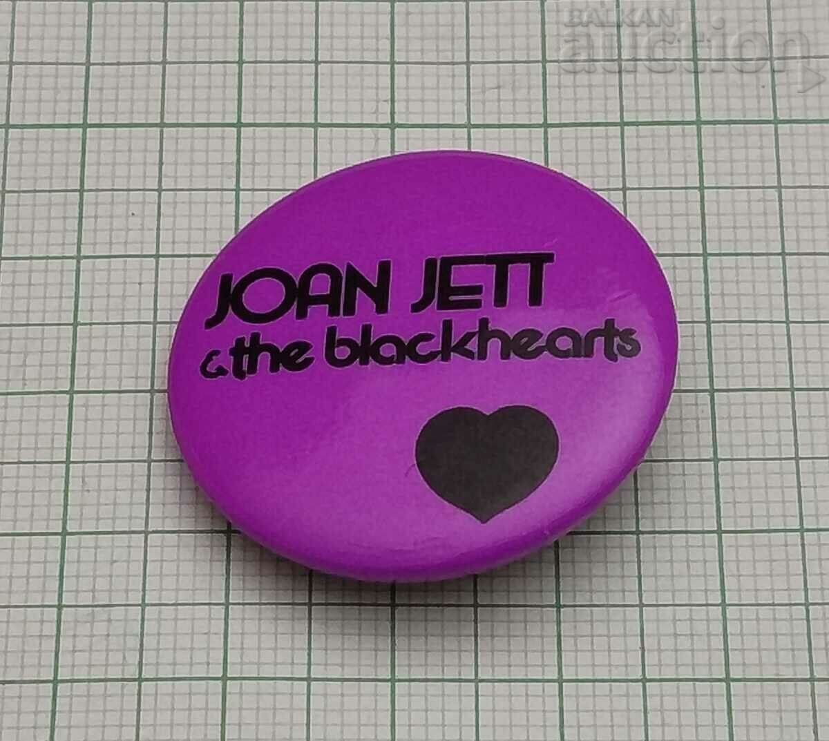 JOAN JETT THE BLACKHEARTS ROCK MUSIC USA BADGE