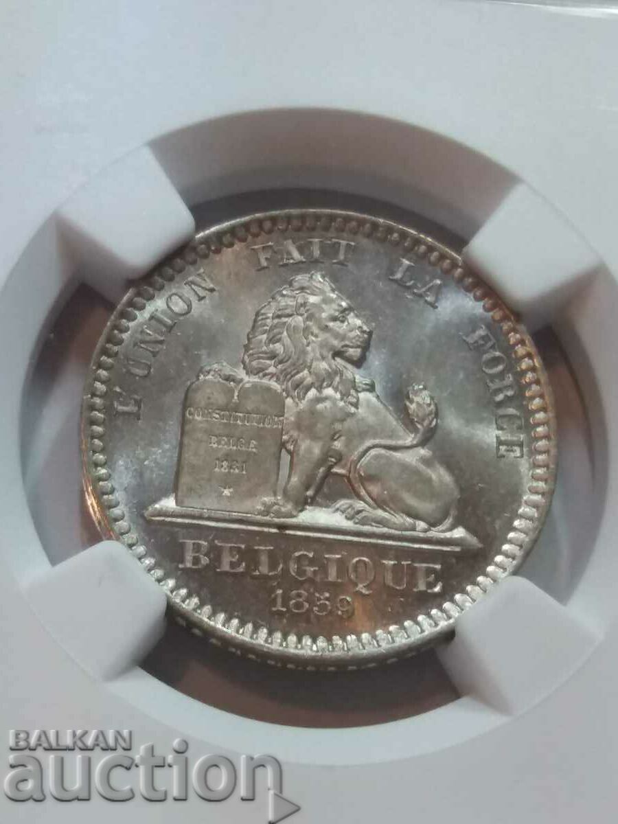 20 centimes 1859 MS 64 Pattern / Essai with price 1180.00 BGN | € 603.32 20 centimes 1859 MS 64 Pattern / Essai with price 1180.00 BGN | € 603.32