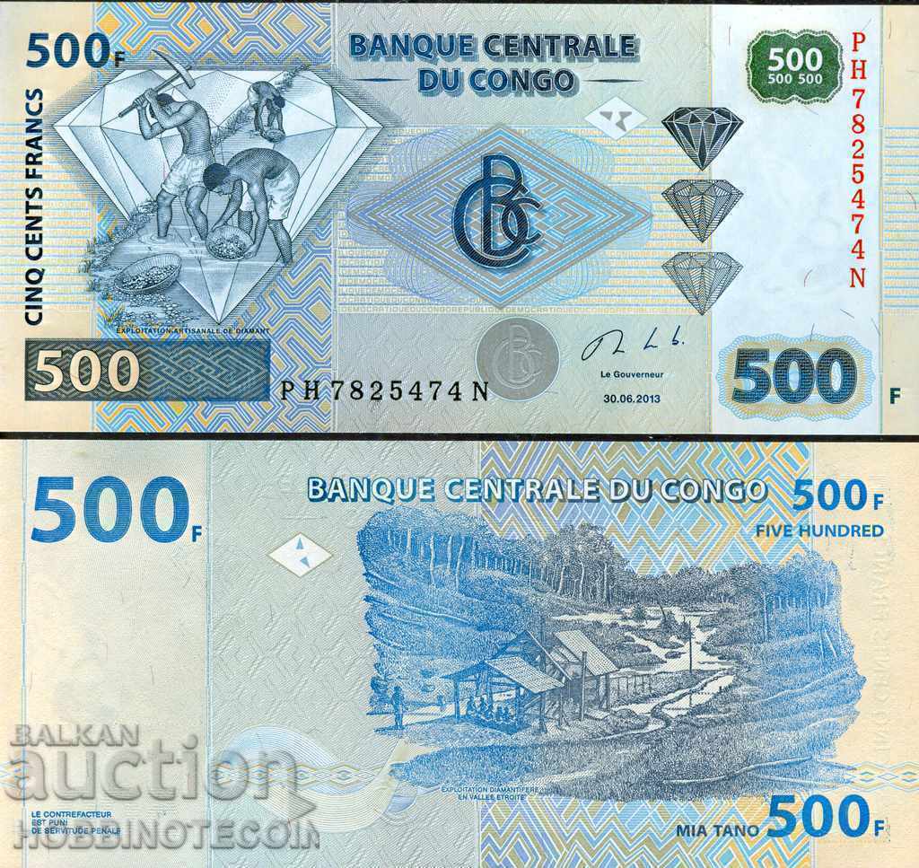 CONGO CONGO 500 Franc emisiunea 2013 NOU UNC