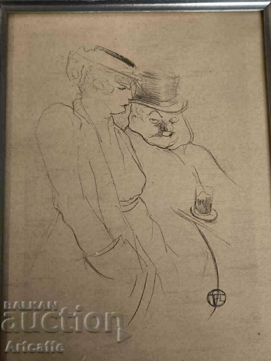 Auction Lithograph Henri Toulouse-Lautrec Auction Lithograph Henri Toulouse-Lautrec