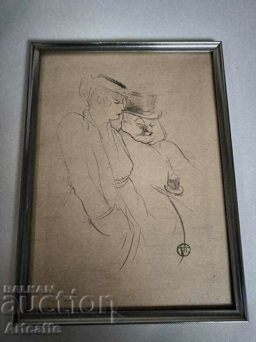 Lithograph Henri Toulouse-Lautrec