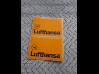 Autocolant vechi, etichetă de bagaj Lufthansa