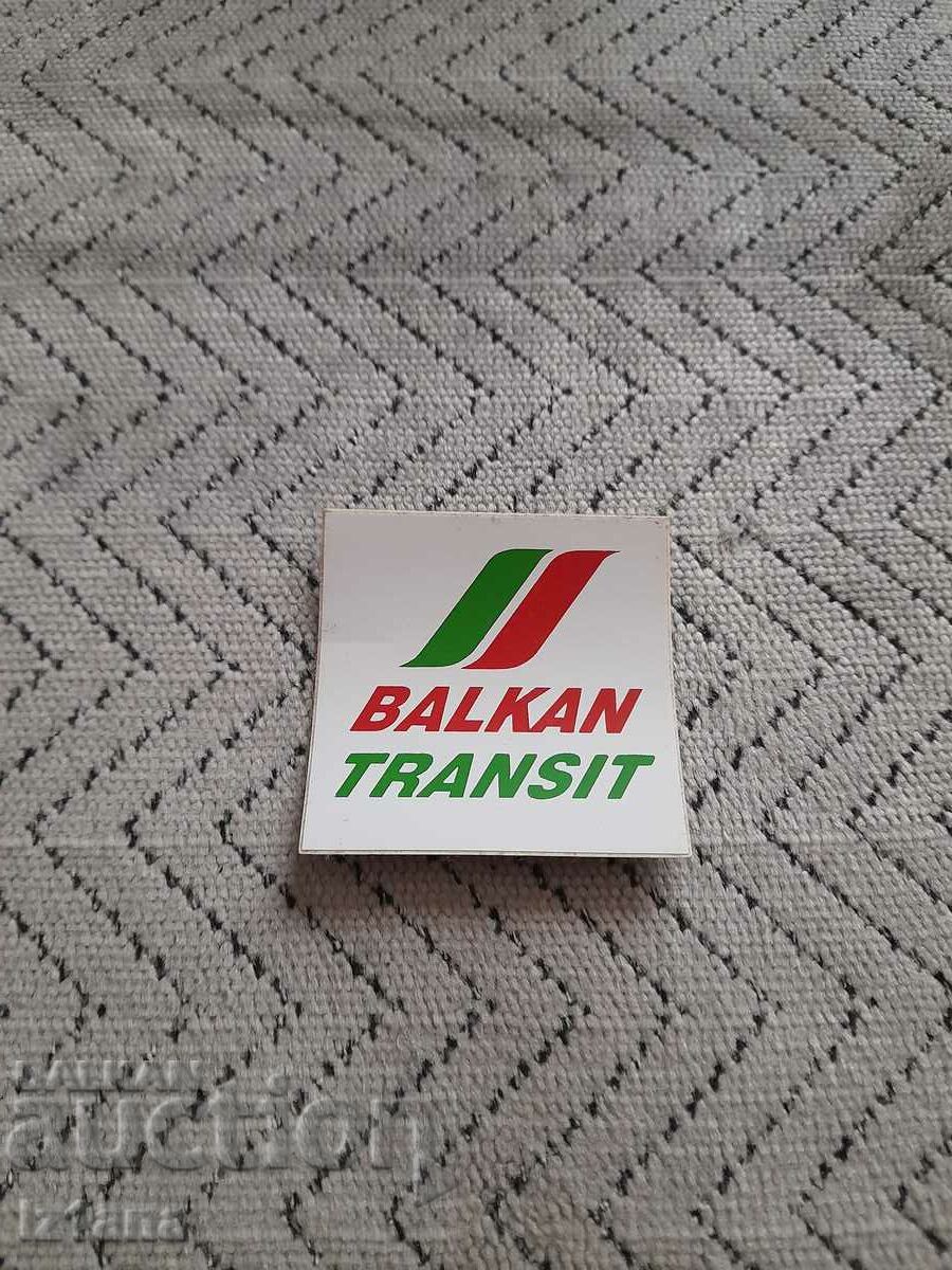 Old sticker BGA Balkan Transit