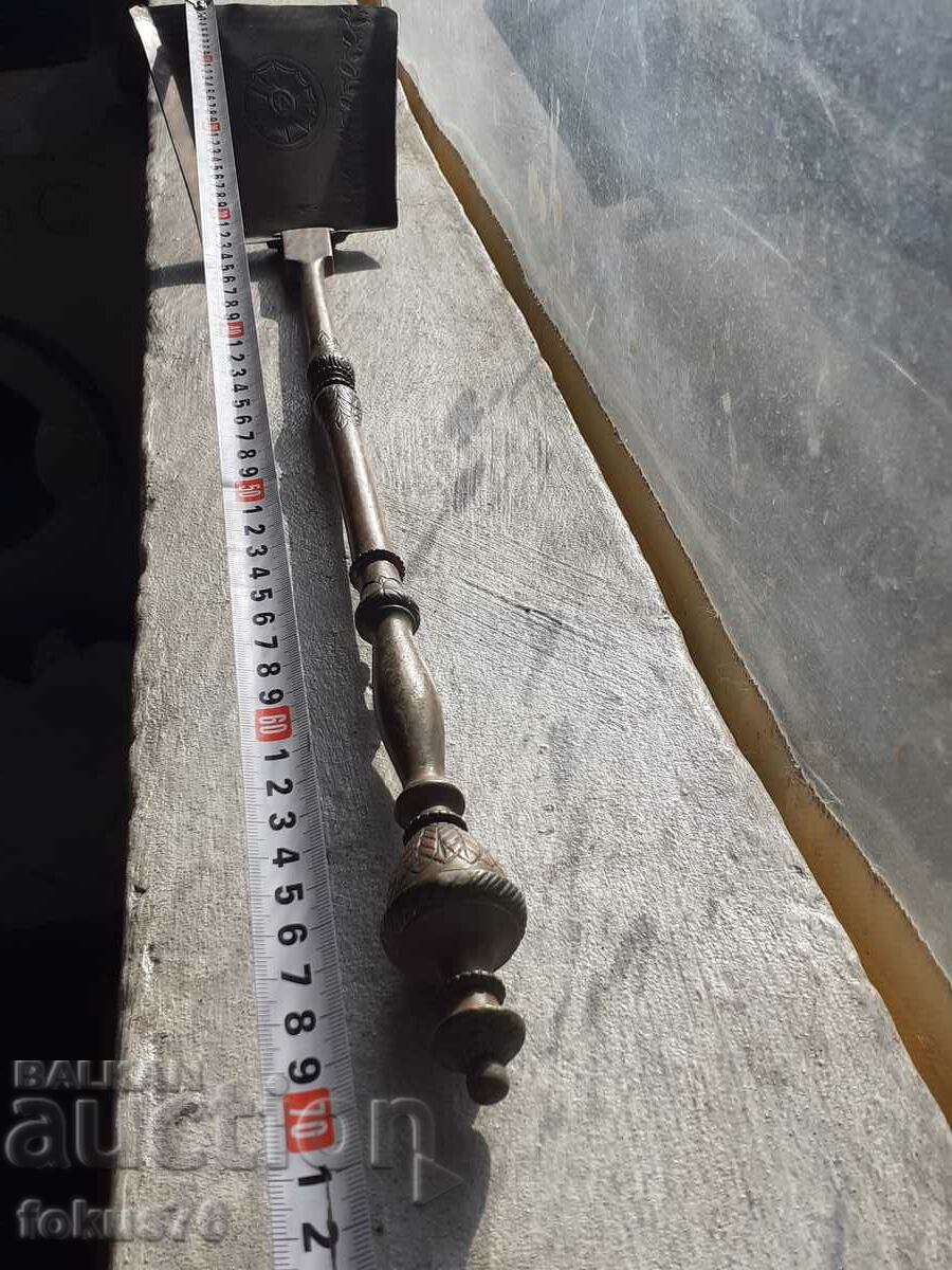 Παλιά Μπαρόκ Μεγάλη Αντικέ Απλίκα Τζακιού - Χάλκινο - 7 Παλιά Μπαρόκ Μεγάλη Αντικέ Απλίκα Τζακιού - Χάλκινο - 7