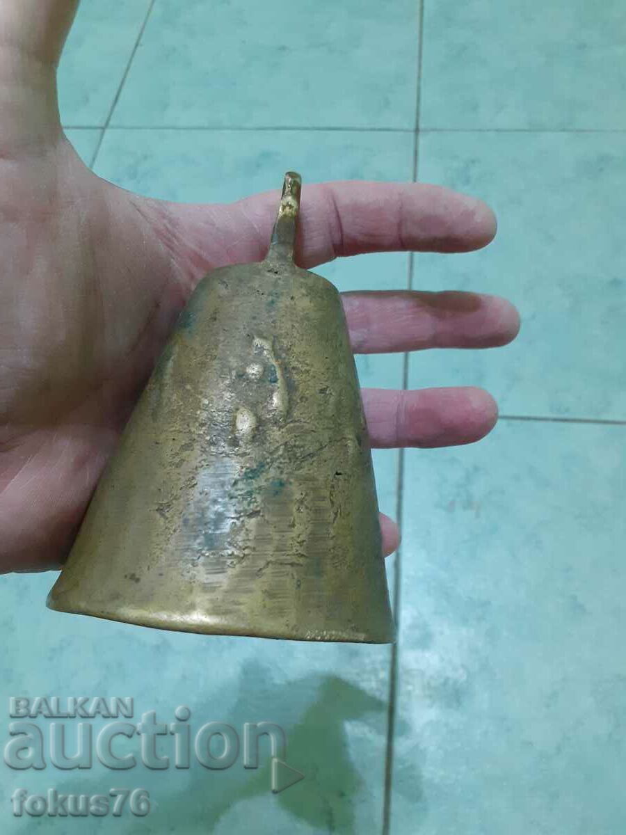 A large old bronze chan bell claps a bell - 6 A large old bronze chan bell claps a bell - 6