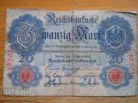 20 timbre 1910 - Germania ( F )
