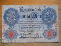 20 de timbre 1914 - Germania ( VG )
