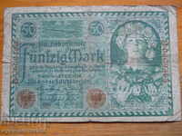 50 de timbre 1920 - Germania - Republica Weimar ( VG )