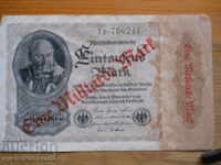 1 Billion Marks 1922 - Germany ( VF )