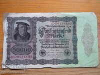 50000 μάρκα 1922 - Γερμανία (VG)