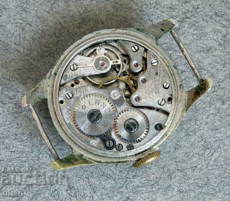 Auction Swiss Lanco 15 rubis military watch Auction Swiss Lanco 15 rubis military watch