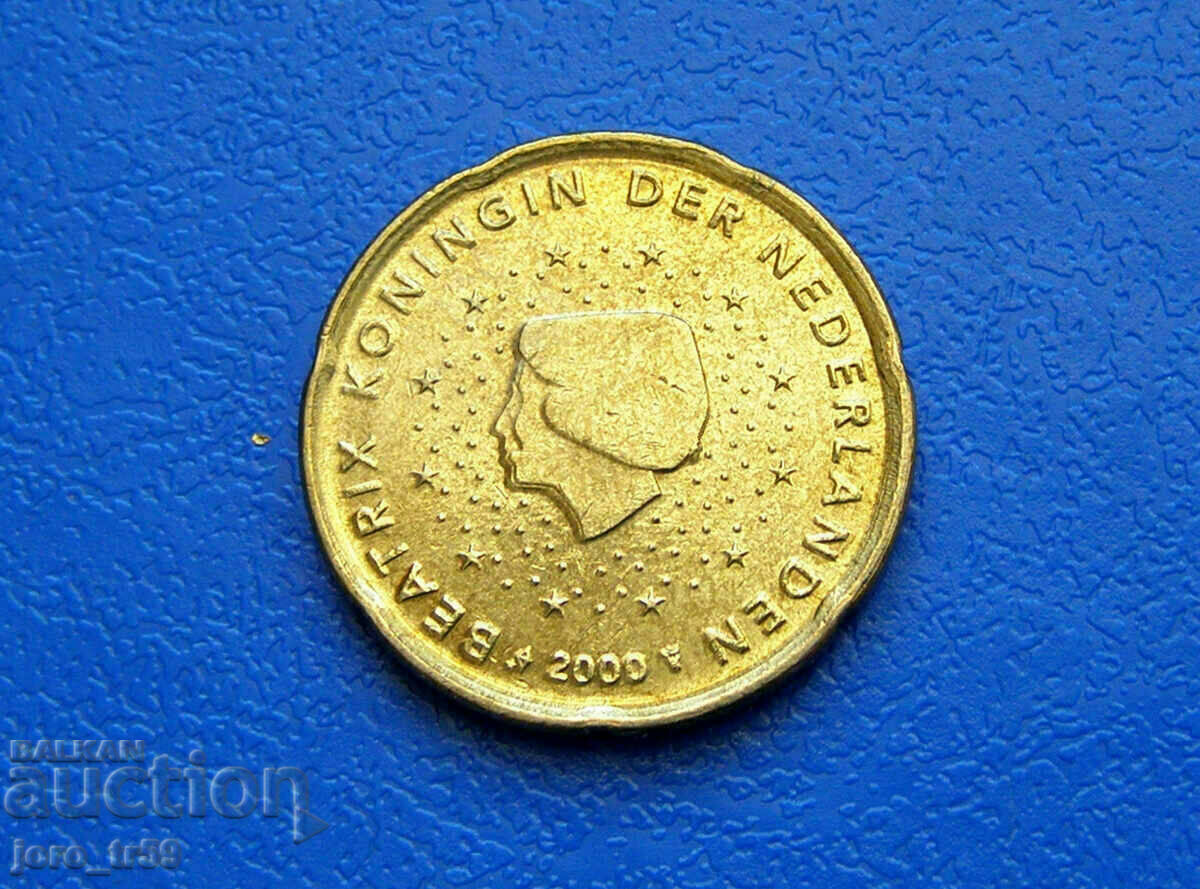 Нидерландия 20 евроцента Euro cent 2000