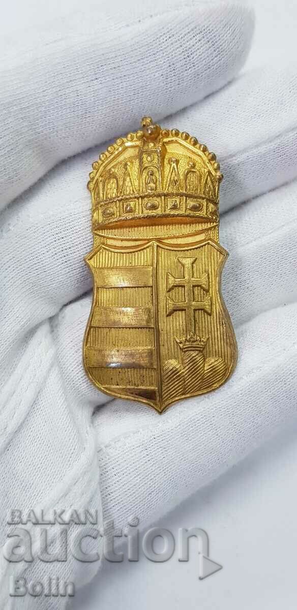 Rare Austro-Hungarian Gilt Badge 1900 - 1915