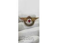 Rare Bulgarian royal insignia Red Cross I Serve 1930-1940