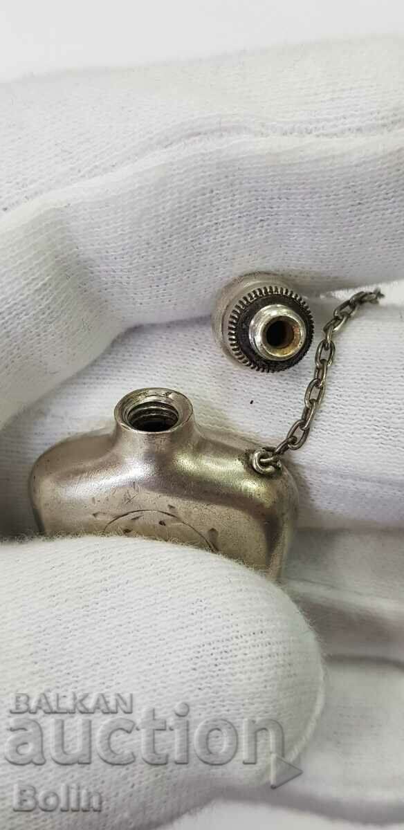 Delivery of Russian-USSR silver perfume bottle 875 sample 1930-1950.